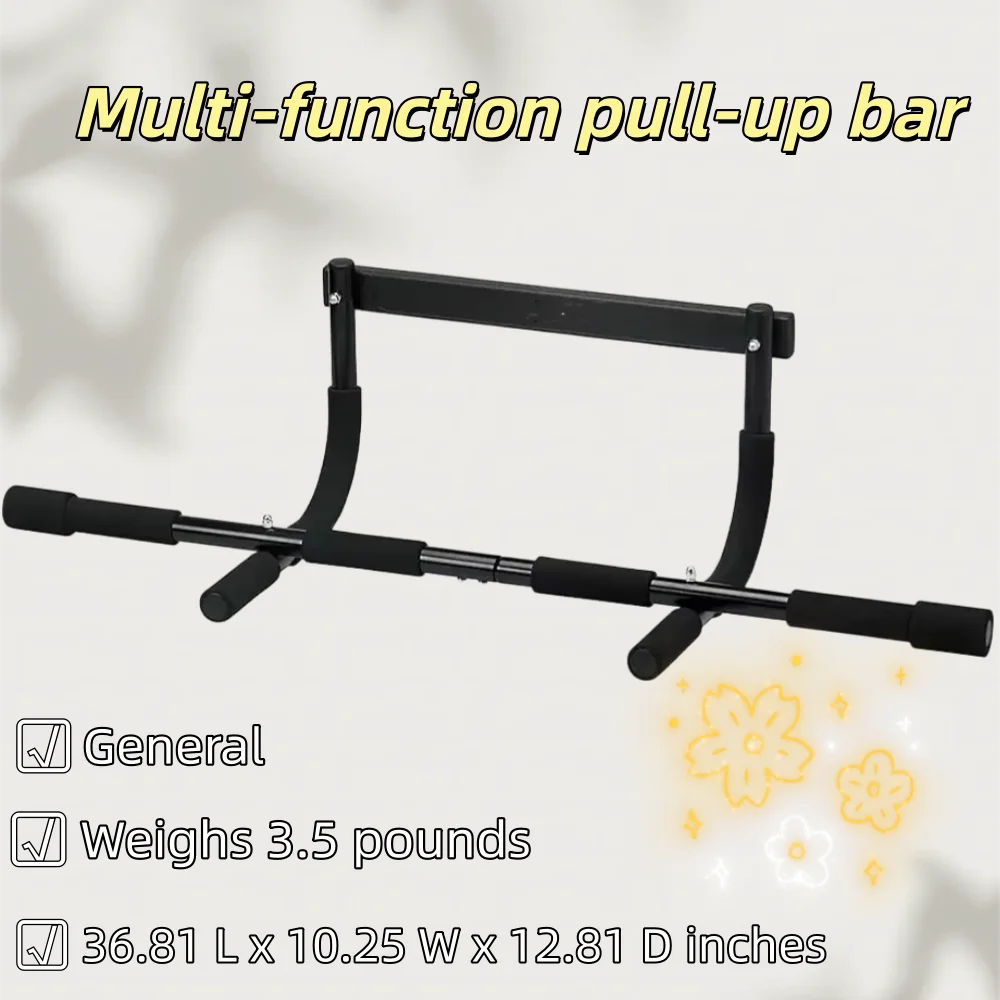 قضيب سحب فولاذي قابل للتعديل للمداخل حتى 32 بوصة |   إطار فولاذي ذو قياس سميك من الدرجة الاحترافية لصالة الألعاب الرياضية المنزلية