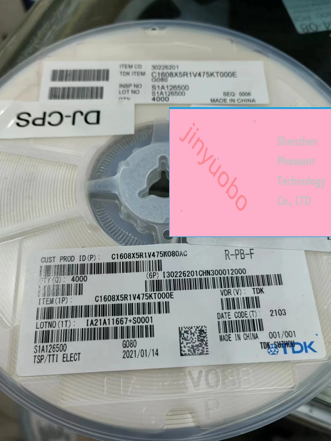 100PCS C1608X5R1V475KT000E C1608X5R1V475K080AC Similar model 4.7UF 35V X5R 0603