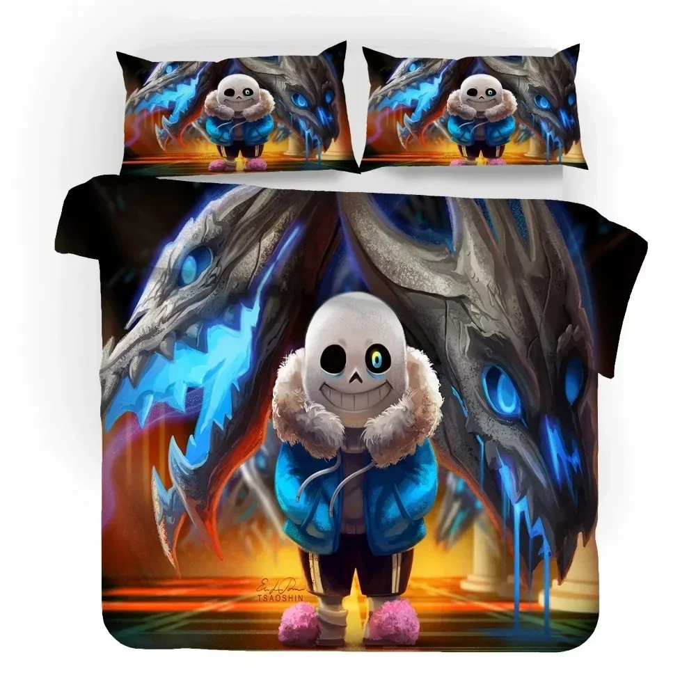 3D Game Undertale Sans Bedding Set Bedroom Decor High Quility Duvet Cover Home Textile Quilt Cover for Boy Girl Children Gifts