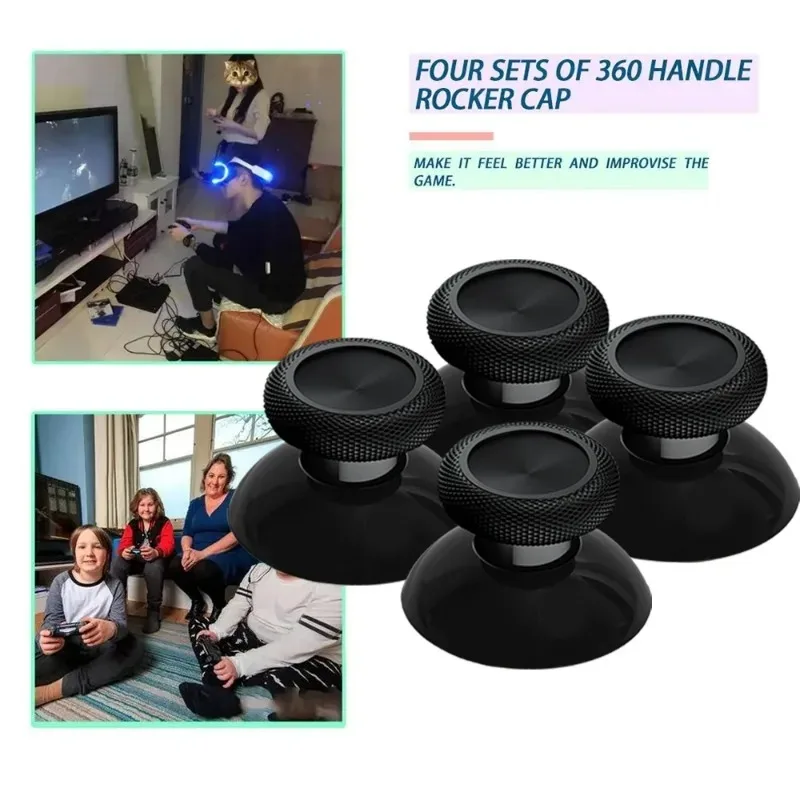 10/20 SZTUK Wymienny analogowy drążek na kciuki do kontrolera Xbox One Zestaw czarnych silikonowych uchwytów na kciuki do Xbox One