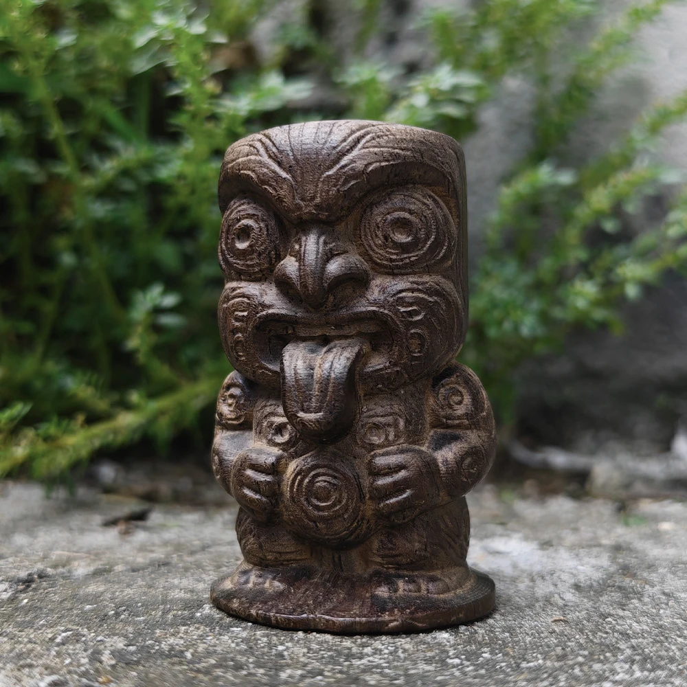 Hand-Carved Wooden Bear Totem Figurine Ornament, Ethnic Style, Traditional Style, Suitable for Christmas Decorations, Home Decor, Fireplace, Living Room, Centerpiece, Back-To-School Season Gift, New Year Gift