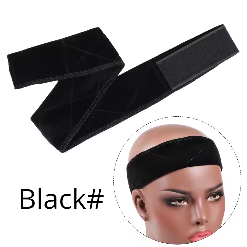 Nunify Non-slip Soft Velvet Women  Wig Grips Headband Women Velvet Wig Accessories Grip Scarf Headband Adjustable - Image 9