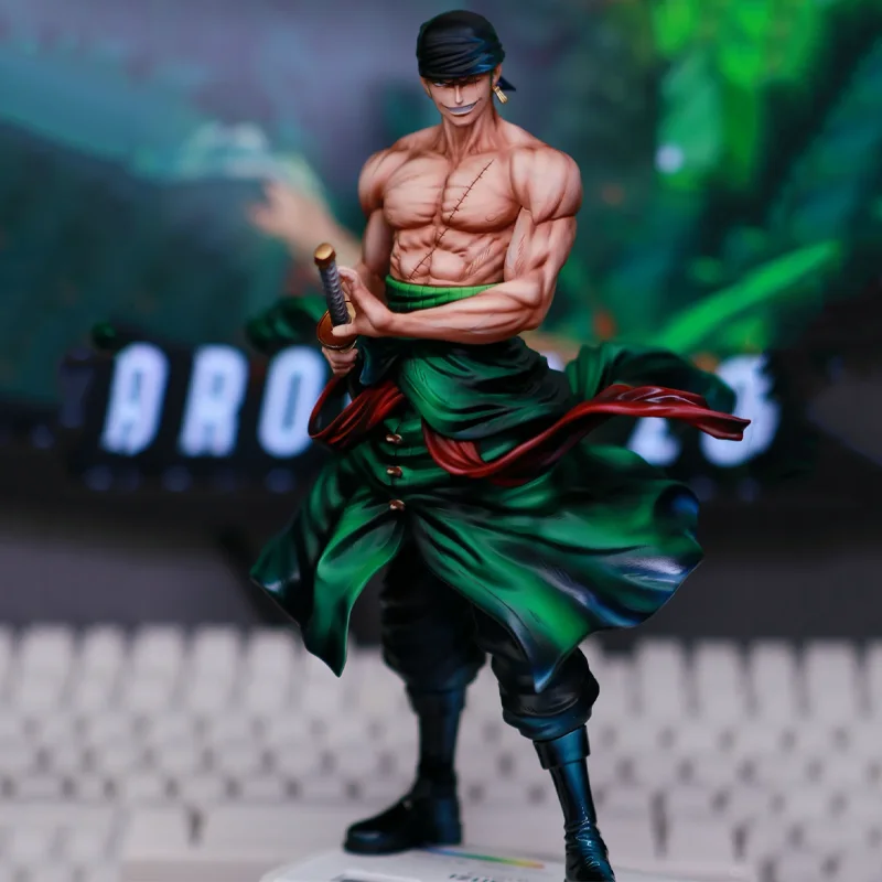 

26cm One Piece Roronoa Zoro 2.0 Anime Figure PVC Statue Collectible Model Desktop Decoration Hobbies Toys Anime Fan Gift
