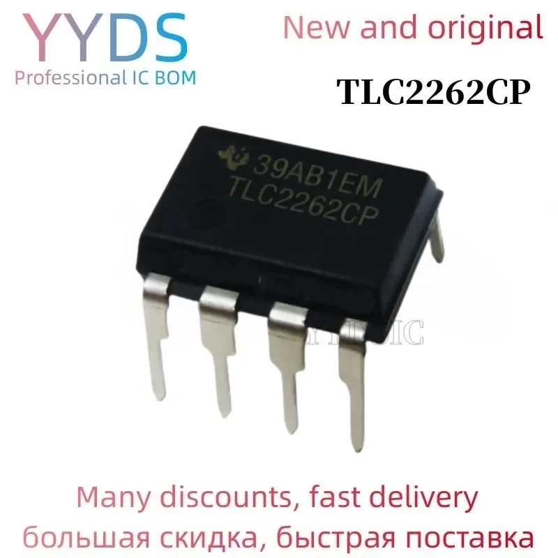 TLC2262CP TLC2262 2262 DIP-8 low- op-amp p new original DIP8 1PCS  LinCMOS RAIL-TO-RAIL OPERATIONAL AMPLIFIERS