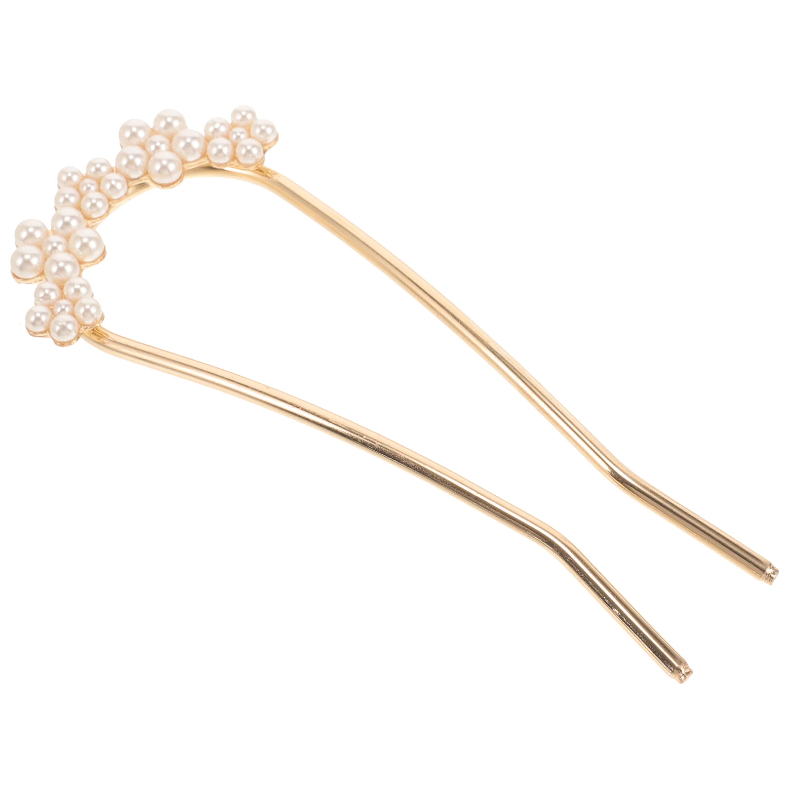 

Pearl Hairpin Grips Accessories for Girls French Pins Fork Zinc Alloy Chopsticks