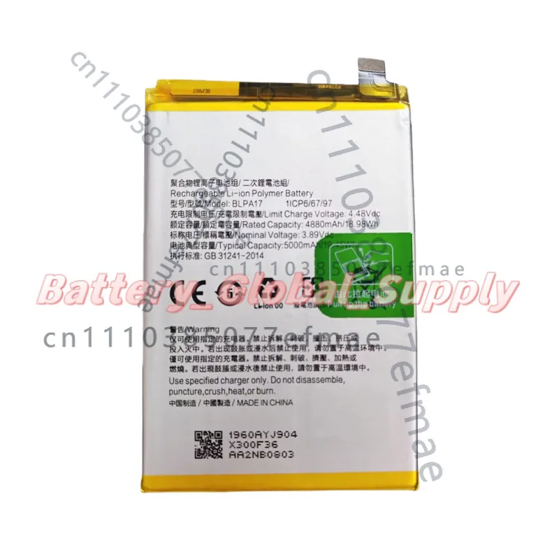 3.89V 4880MAH Battery for Realme C53 BLPA17 High Quality Fast Delivery New 1 PCS
