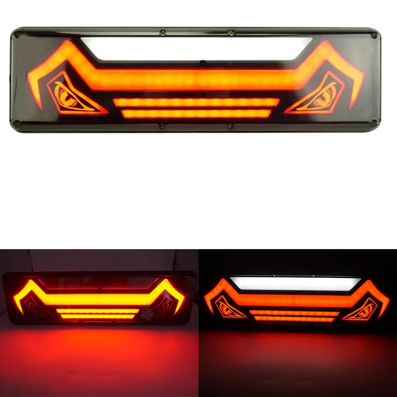 

Новый 46 см 24 В прицеп грузовик светодиодный задний фонарь для грузовика указатель поворота задние стоп-сигналы лампа обратного хода динамические задние фонари автомобиля.