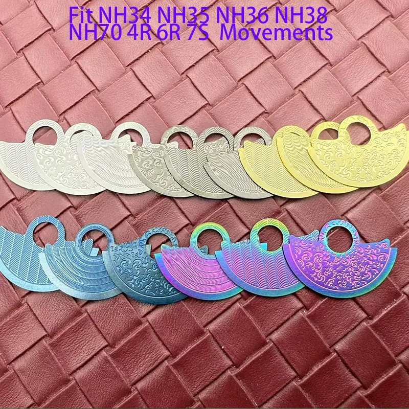 

NH35 Customize Automatic Hammer Rotor Metal Patch Fits NH34 NH36 NH38 NH39 4R35 6R 7S Movement Repair Guard SKX007 Watch parts
