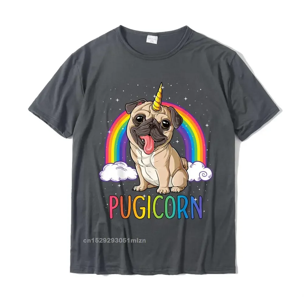 Pugicorn Pug Unicorn T Shirt Women Space Galaxy Rainbow T-Shirt Tshirts New  Crazy Cotton Boy Tees Europe