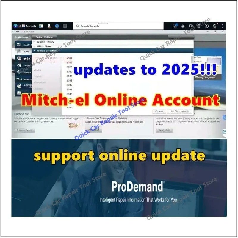 2026 hot newest  MITche.ll Online Login Account Auto Repair Data Online Update Support windows System PC / tablet online update