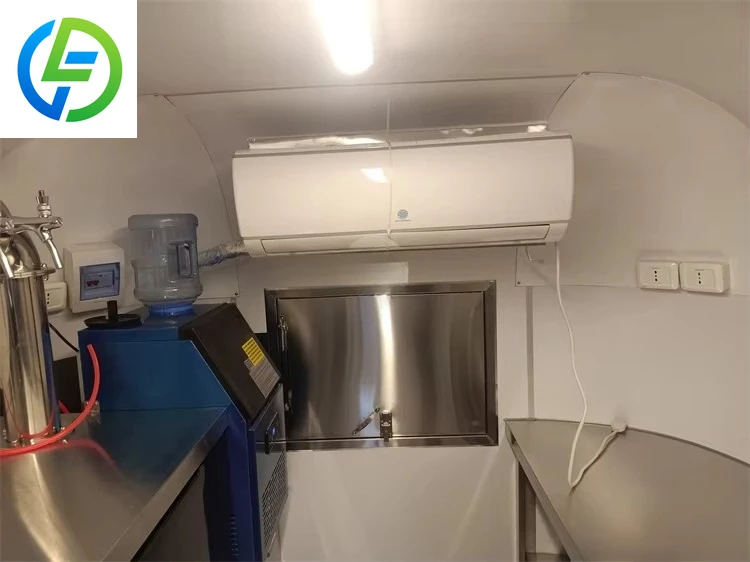 Custom Design Coffee Food Cart Drink Trailer Ice Cream Fast Food Cart Mobile Vending Unit