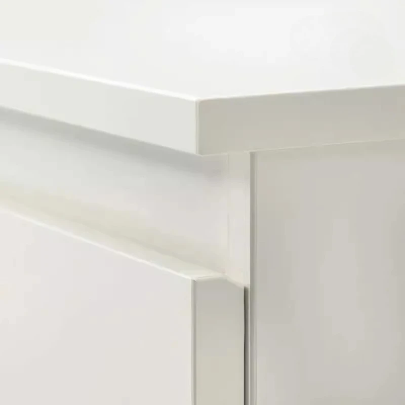 Lemari Laci Sederhana Modern Putih dan Hitam Loker Penyimpanan Kamar Tidur Loker Penyimpanan Rumah Kamar Tidur Furnitur Lemari Kabinet