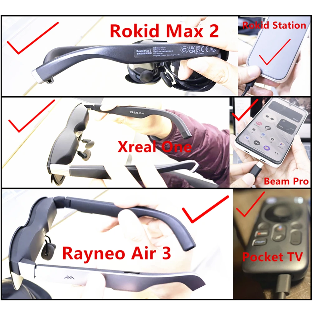 C-C AR Occhiali Cavo dati di ricarica USB-C per Xreal One Pro Air2 Viture One Lite Rokid Max 2 Rayneo Air 3 2s Nreal Glass Type-C