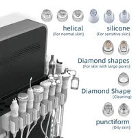 Vente en gros 17 en 1 Hydro Facial Aqua Peel Face Lift diamant Dermobrasion soins de la peau oxygène Jet d'eau Spa Machine 5