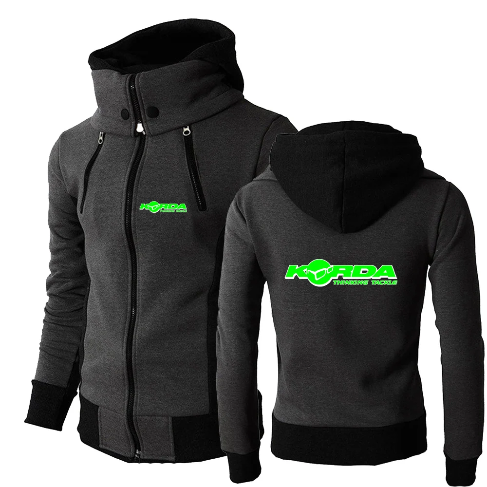 New Men Korda Inspired Tribute Spring and Autumn Printing Breathable Three-color Zipper Hoodie Comfortable Leisure Sports Coats