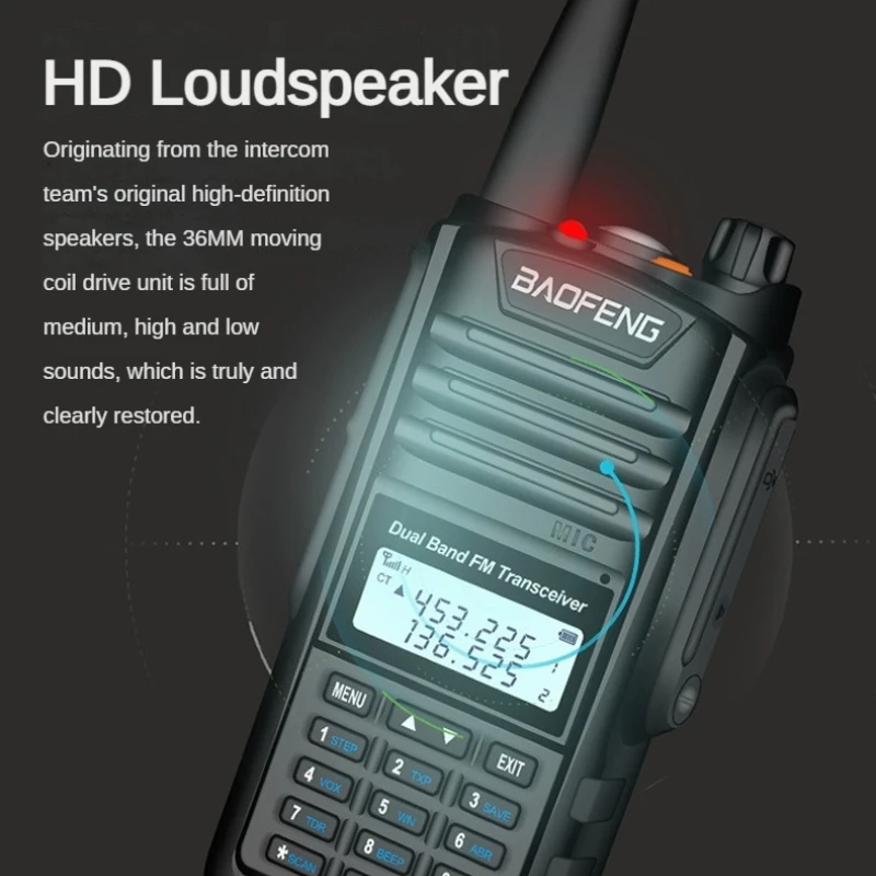 Baofeng BF-A58 جهاز اتصال لاسلكي محمول IP67 مستوى مقاوم للماء والغبار مع زر شاشة كبير لمسافات طويلة اتصال داخلي خارجي