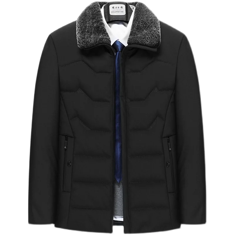 Fcy-Men's Warmぬいぐるみパーカージャケット、コットンパッド入りジャケット、厚手、シルクのような新しい冬服、2022