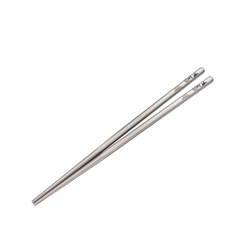 Keith Titanium Camping Chopsticks Reusable Non-toxic Bacteriostatic Flatware Outdoor Picnic Tableware Chinese Chopsticks 235mm