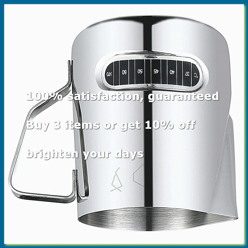 Milk Frother Temperature Display Milk Frother Pot and Cup for Latte Art 350ml