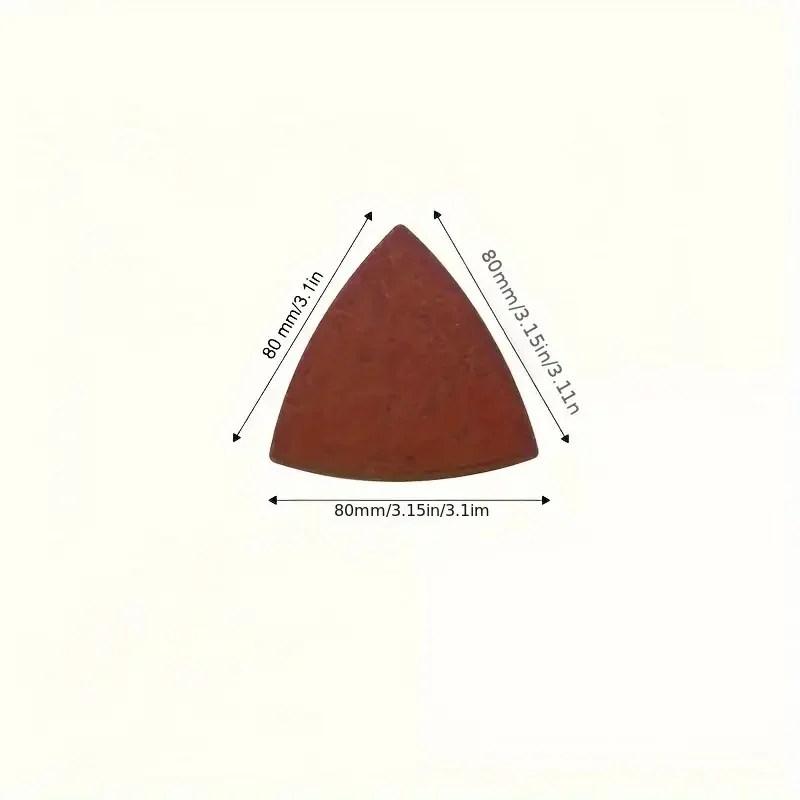 10/20/30/50Pcs 80mm Triangle Hook & Loop Sandpaper for Multi-Grain Sandpads for 3-1/8-inch Swing Multipurpose Tools
