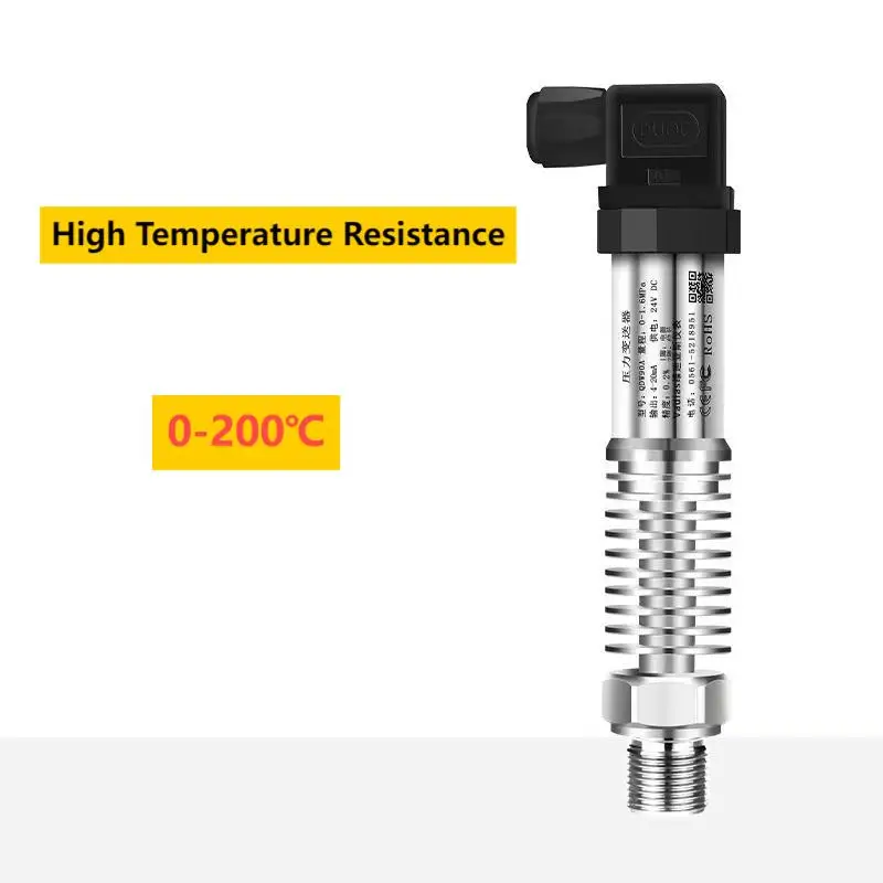 0-200℃ Hersman Pressure Transmitter 0-10bar 0-600bar to 4-20mA 0-10V 1-5V RS485 Pressure Sensor Transducer G1/4