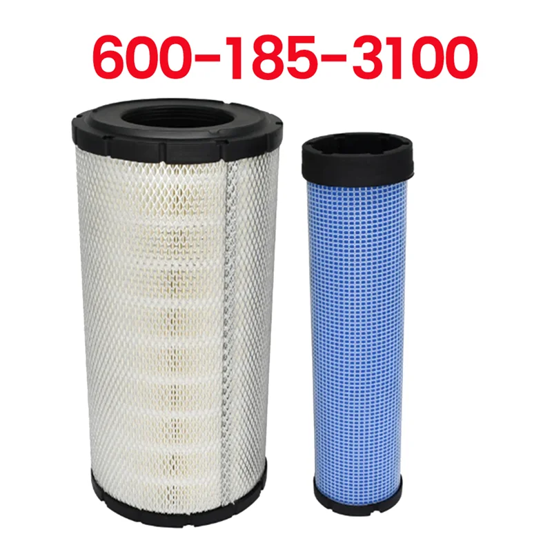 

Air Filter Elements 600-185-3100 600185310 For Komatsu Excavator PC200-7 PC200-8 PC228US Replacement Parts