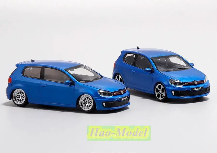 

1/64 для Volkswagen MK6 GOLF GTI, модель автомобиля, литые под давлением игрушки из сплава, подарки на день рождения для мальчиков, коллекция украшений для хобби, синий/серый