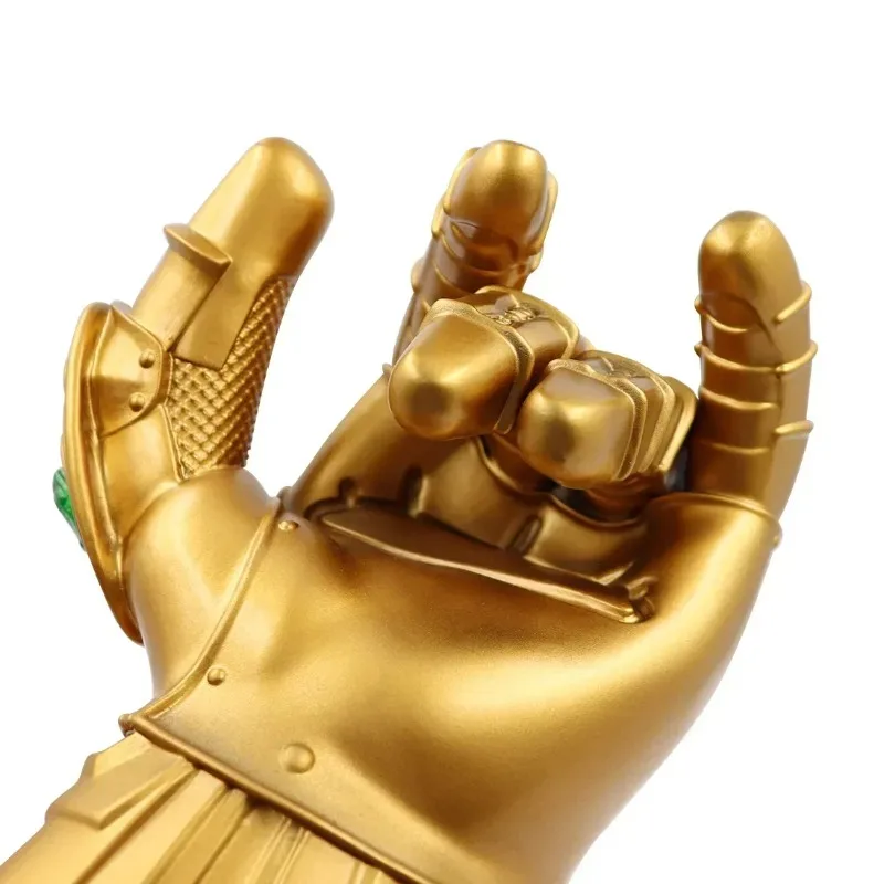 34 cm kindermaat cosplay rekwisieten cosplay oorlog infinity handschoen Thanos handschoenen LED licht edelsteen arm fancy kostuum partij anime prop