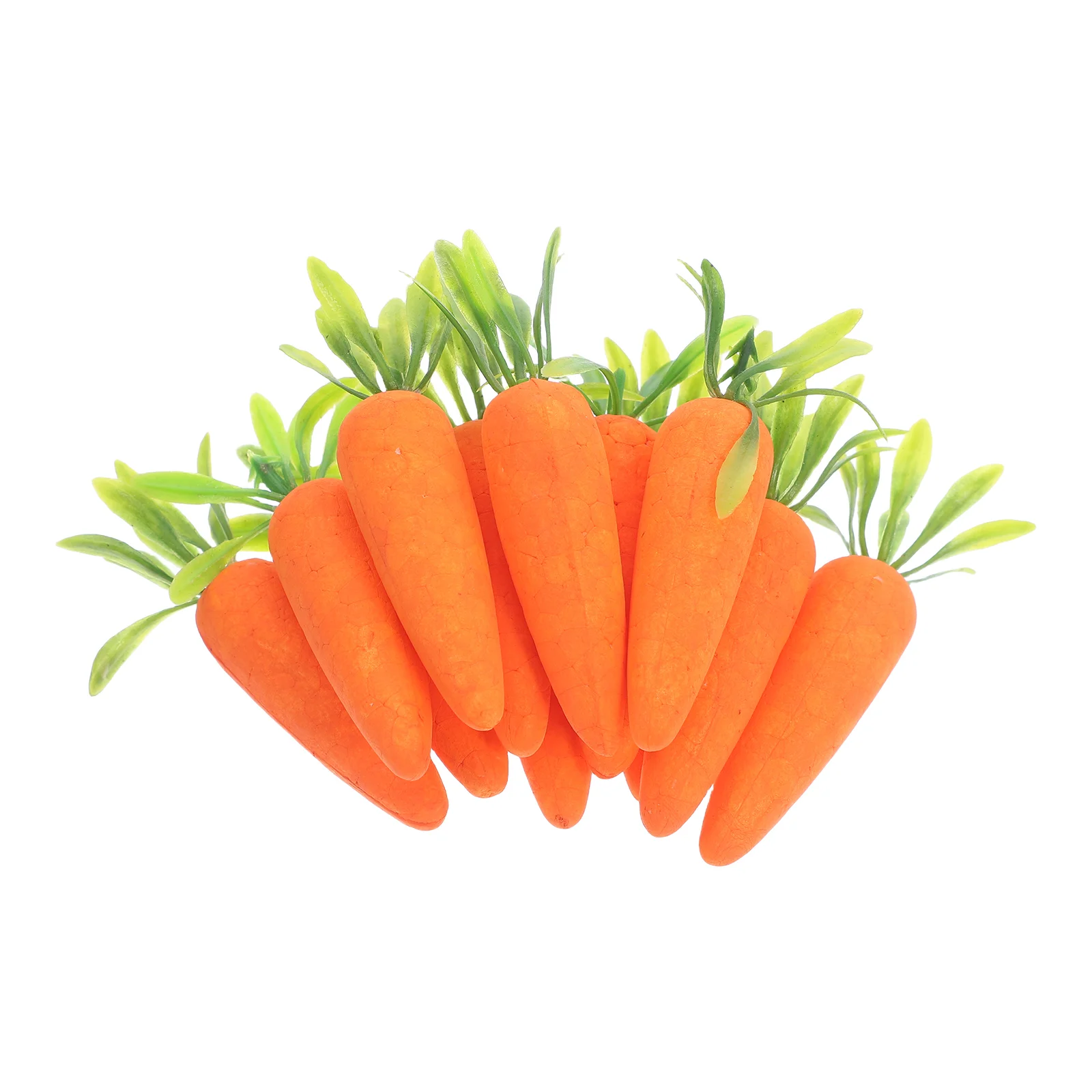 

12 Pcs 7cm Artificial Carrots Realistic Decorations Easter Craft Vegetables Simulation Display Prop Model Safe