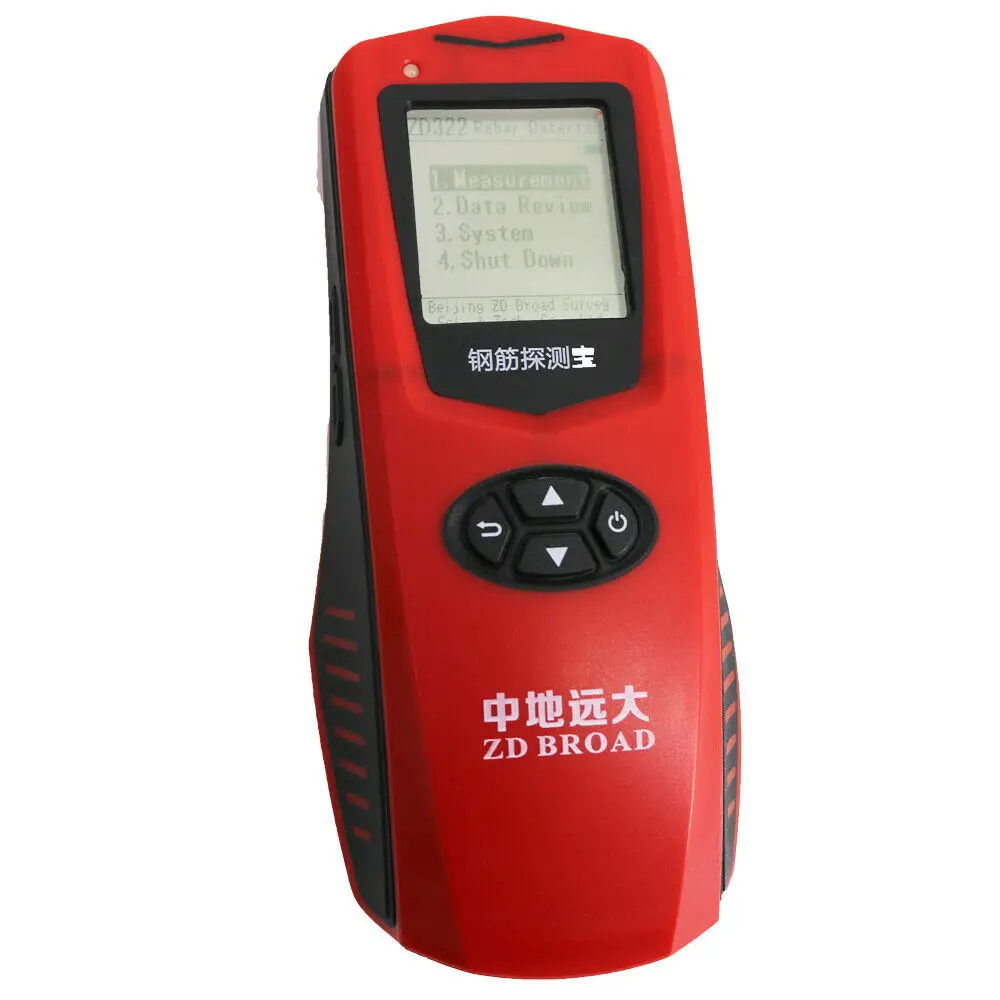 New Hand-held ZD322 Multi-coil Integrated Steel Bar Scanner Concrete Protective Layer Tester Rebar Detector ZD-322