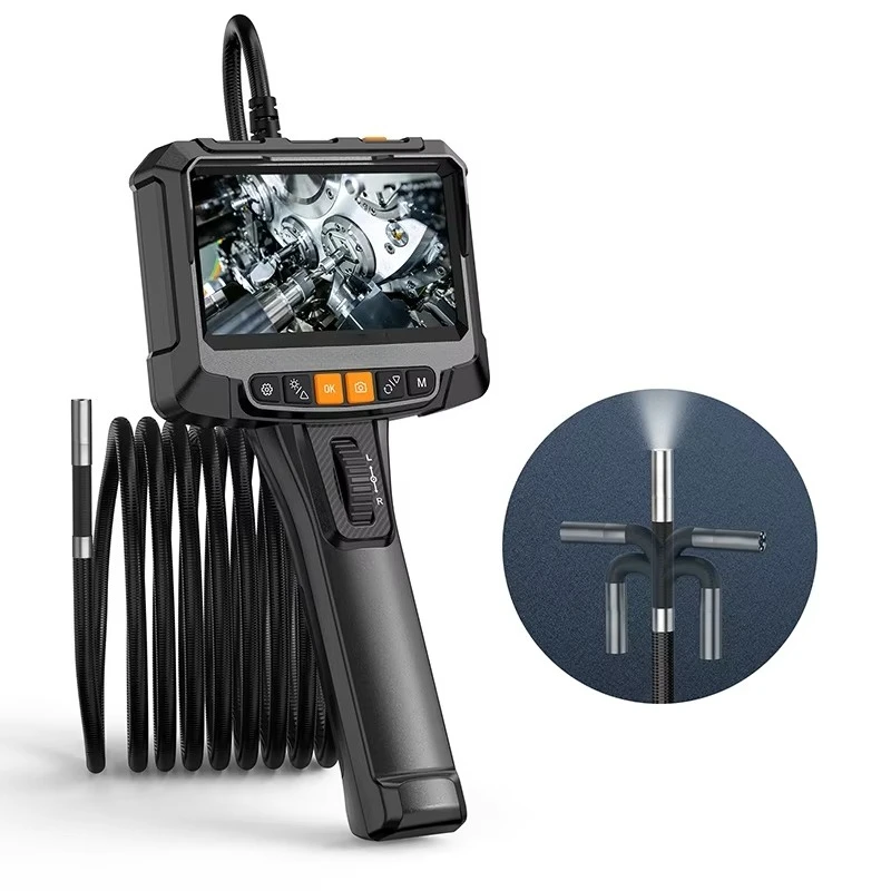 

Промышленный эндоскоп S10 с одной камерой 5 дюймов, 8,5 мм, механический, с поворотом на 360 градусов, для инспекции