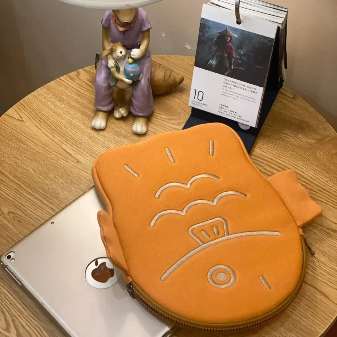 Korean Style 6-Inch Notebook Computer Bag for Girls Heart Pattern Protective Case Inner Bag for Apple Laptop iPad11 Storage