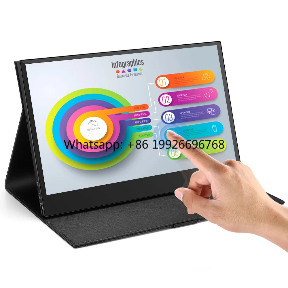 Full IPS Panel 15.6 Inch 1920x1080 Touch Screen 75Hz  Monitor for Laptop PC and Gaming