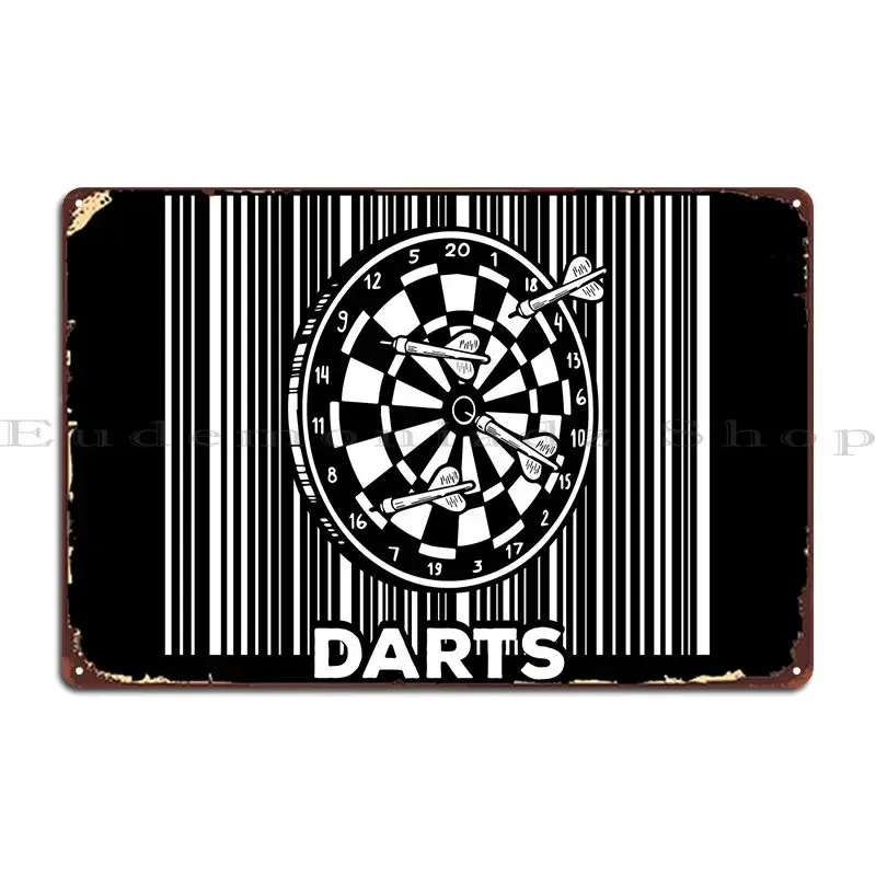 Darts Dart Arrows Metal Plaque Poster Cinema Vintage Design Printing Classic Tin Sign Poster