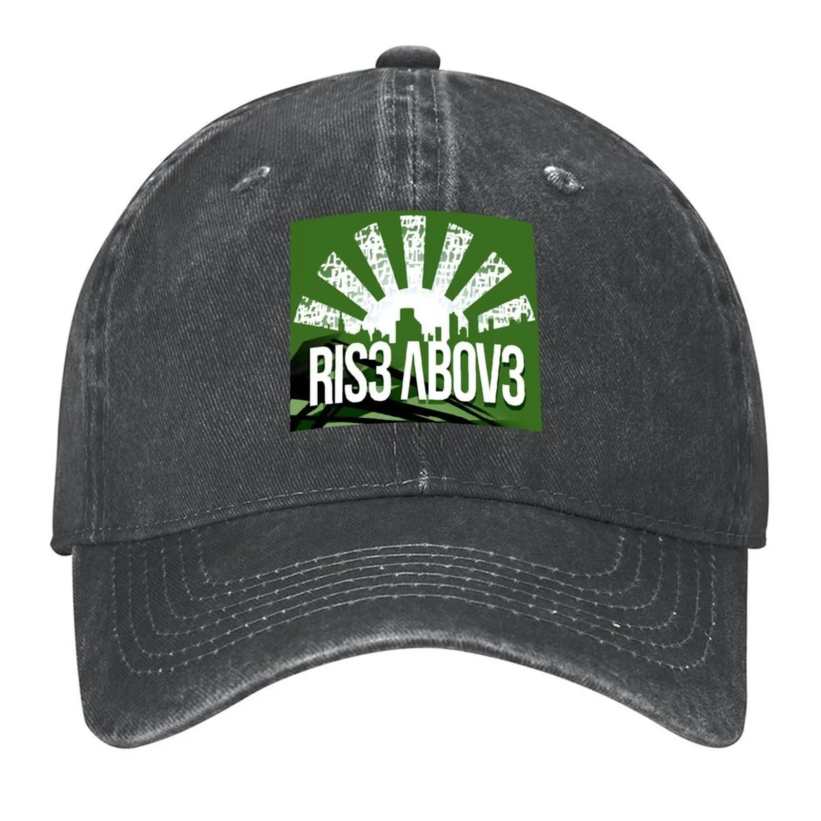 

Rise Above Logo Green Baseball Cap Custom Cap Hood Dropshipping Luxury Hat Women Caps Men's