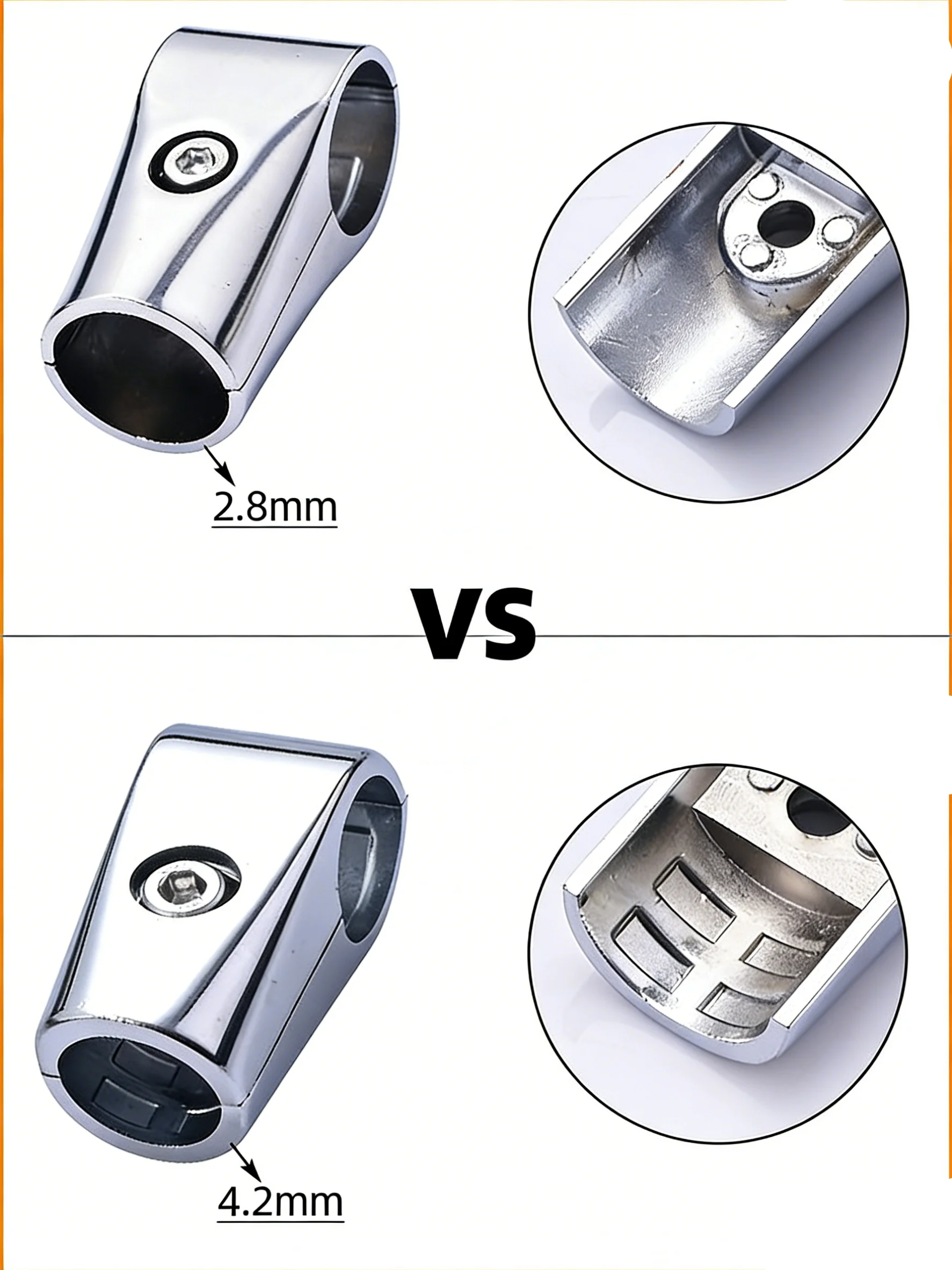 1Pc Aluminium alloy Connector for Stainless Steel Pipe Shelf or Storage Laundry Rack DIY 32mm 1-1/2 Inch Type (About 30mm ID))
