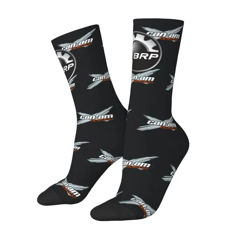 Fashion Print Motorcycle BRP Can Am Socks for Women Men Stretch Summer Autumn Winter Crew 