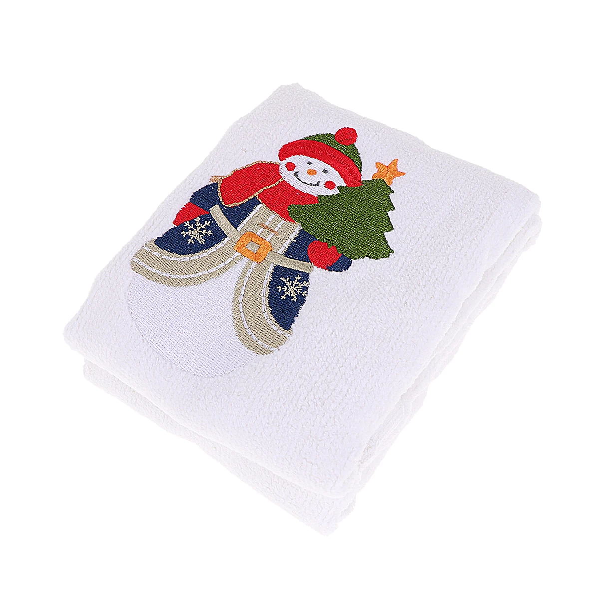 

Decoration Christmas Snowman Towel Facial Towels Face for Washing Embroidered Hand