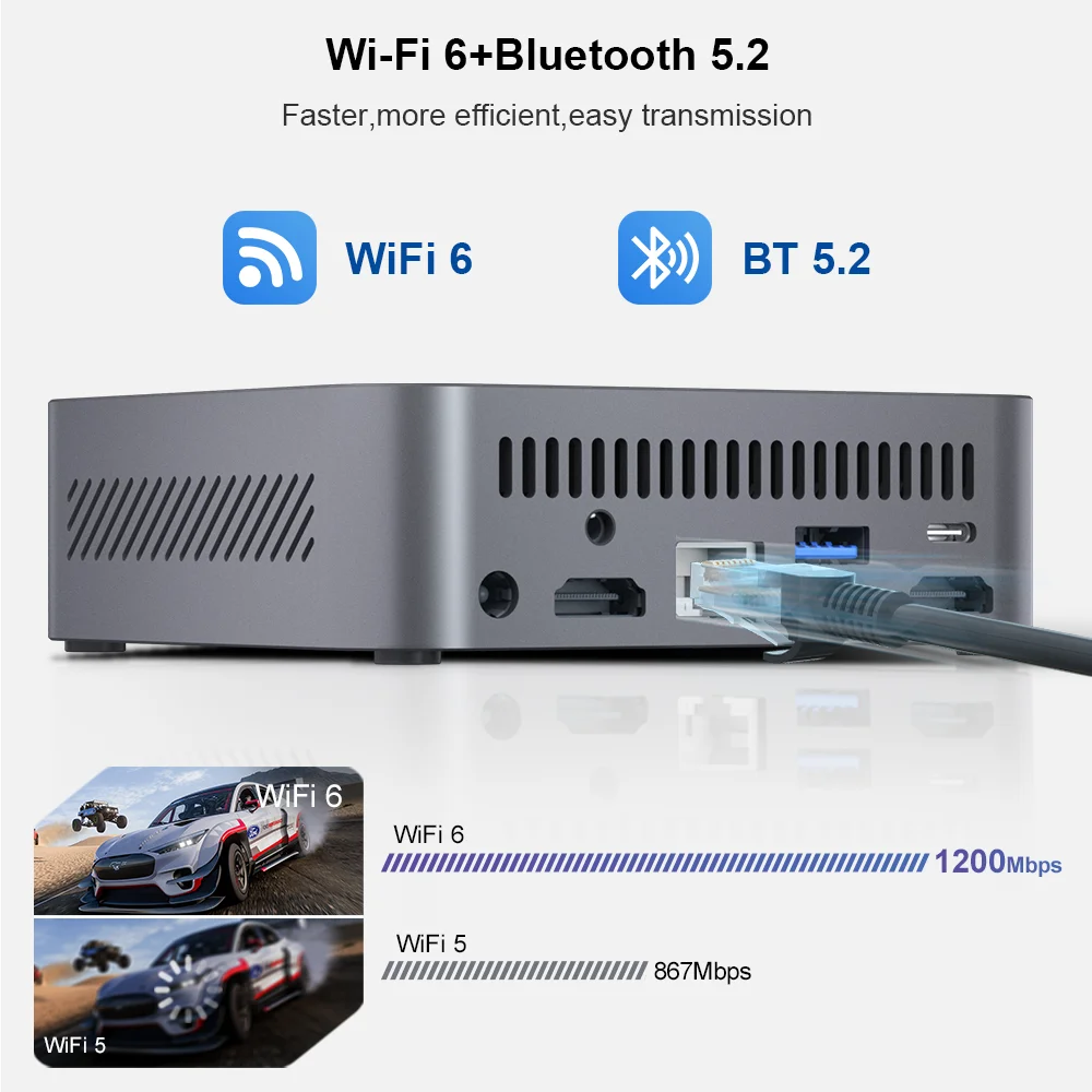 Ninkear M7 Mini PC Intel Core i7-1185G7 Windows 11 PRO 16GB DDR4