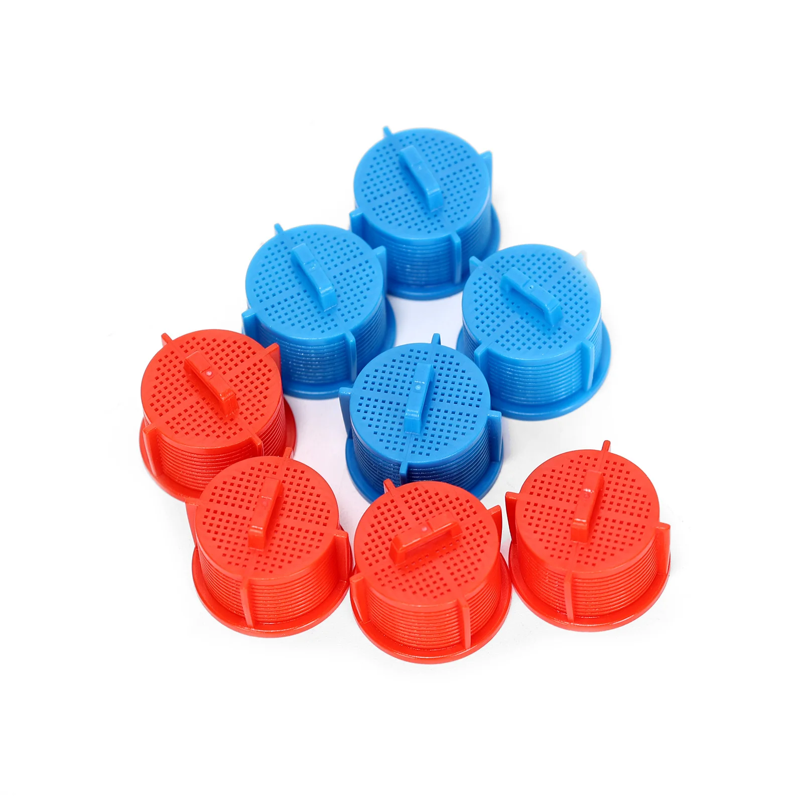 Maille de filtre de Valve d'entrée de rondelle, 8 pièces, AGM 73269501   (4 Rouge + 4 Bleu) 20,2 mm x 12,2 mm Compatible avec Kenmore, LG 1810261 , AP 5202486