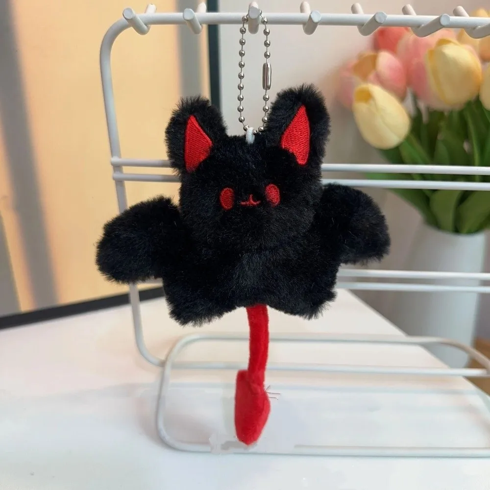Unique Little Devil Plush Bat Doll Keychain Room Decor Soft Funny Bat Bag Charm Animal Novelty Cute Bat Keyring Birthday Gift