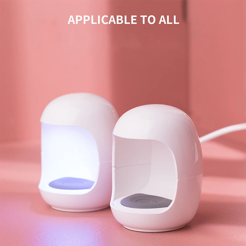Cute Egg Portable Travel Home 6W 3 Led Mini Nail Dryer Machine USB lampada UV lampada per Manicure per strumento per unghie Manicure a base di Gel