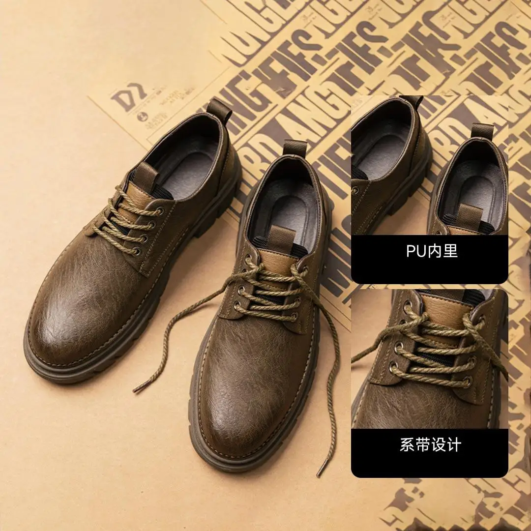 Xiaomi ZHULV Sapatos masculinos casuais de negócios retrô elegantes com sola de borracha que são amigáveis à pele e respiráveis