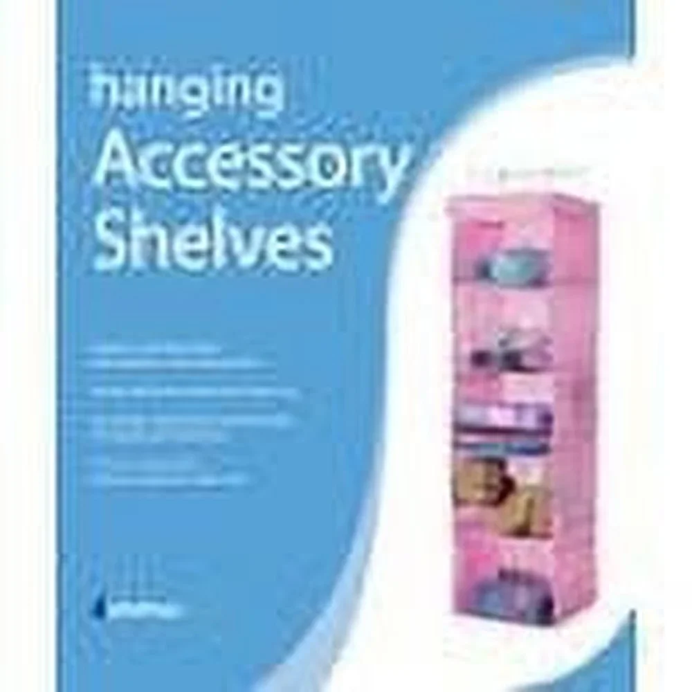 5 أرفف معلقة لتخزين الخزانة مع جيوب شبكية جانبية وسترات وإكسسوارات وألعاب الأحذية