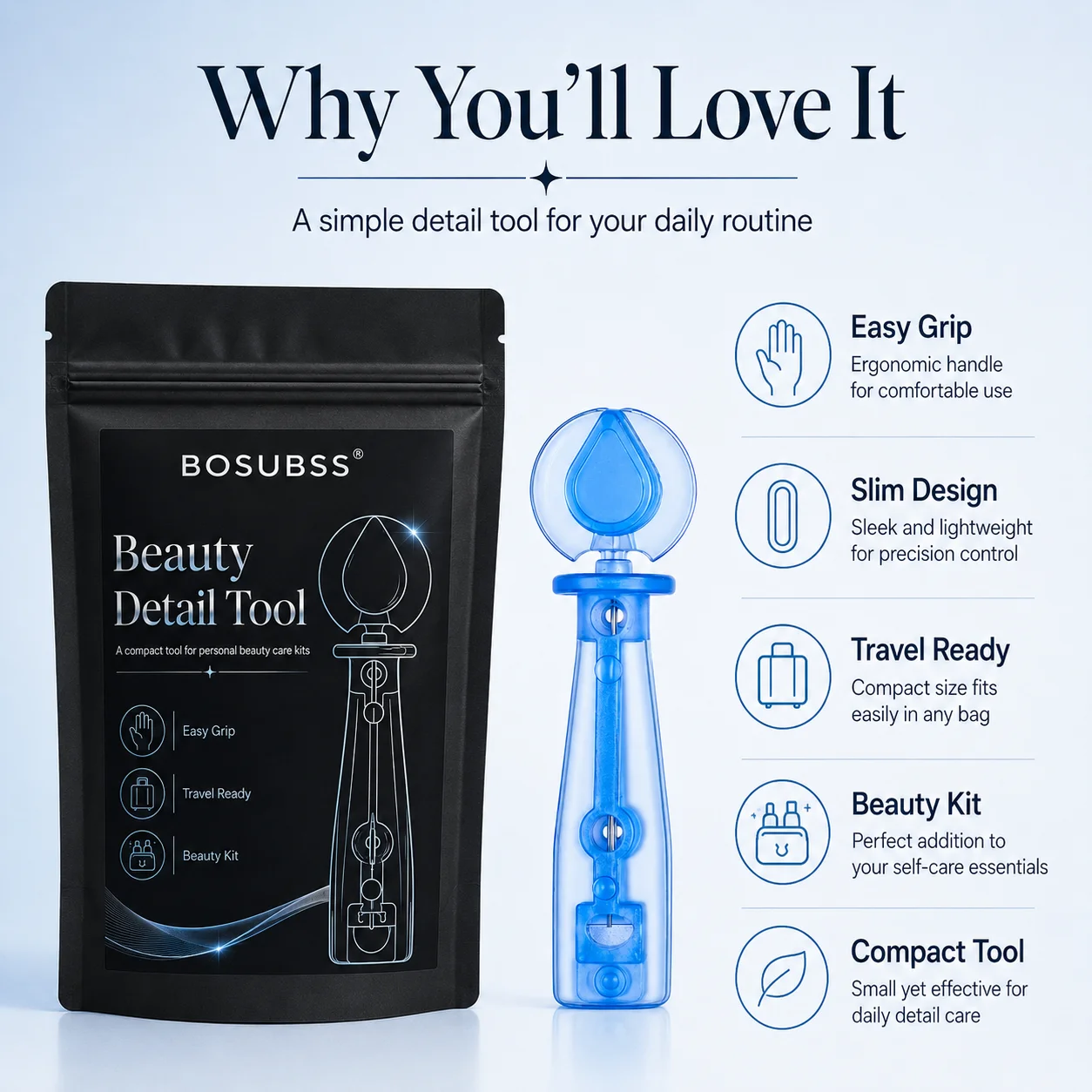 50PCS Beauty Detail Tool Compact Precision Personal Care Tool For Travel Beauty Kit And Daily Use view 6