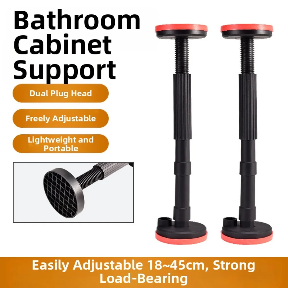 Adjustable Height Support Bracket for Bathroom Cabinet Mounting and Table Basin Attachment in Modern Residential Bathrooms