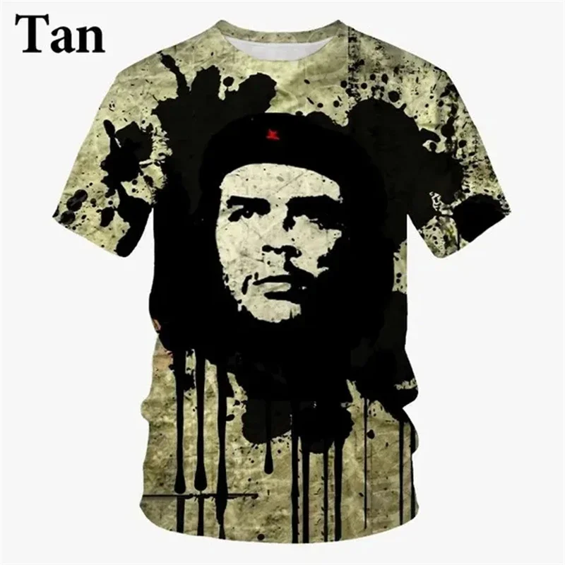 New Revolutionary Characters Che Guevara 3D printed T-shirt casual top short sleeved men\'s T-shirt street wear