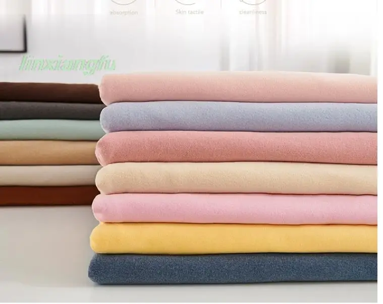 Thickened velvet fabric, autumn and winter warm baby underwear, bottoming shirt clothing stretch fabric.