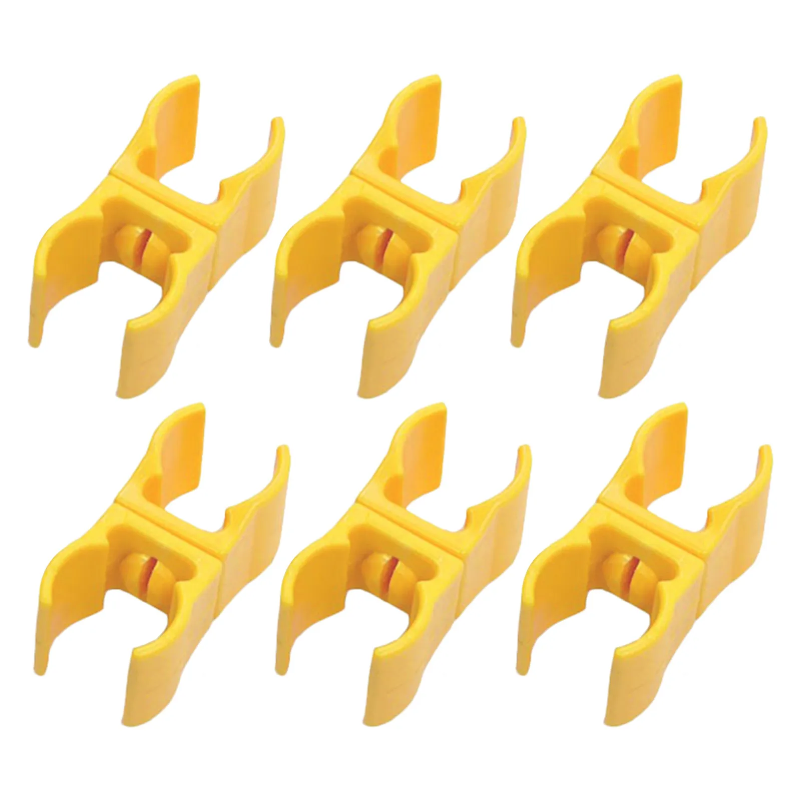 6 Pcs soccer field agility pole connection buckles Obstacle Agility Pole Swivel Clips Swivel Connector Stick Drill Buckle