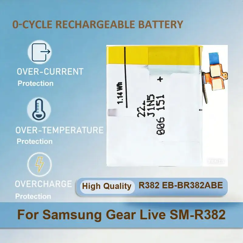 Battery For Samsung Gear S SM-R750 R750 Galaxy 1 V700 SM-V700 Fit R350 SM-R350 Live SM-R382 - view 3